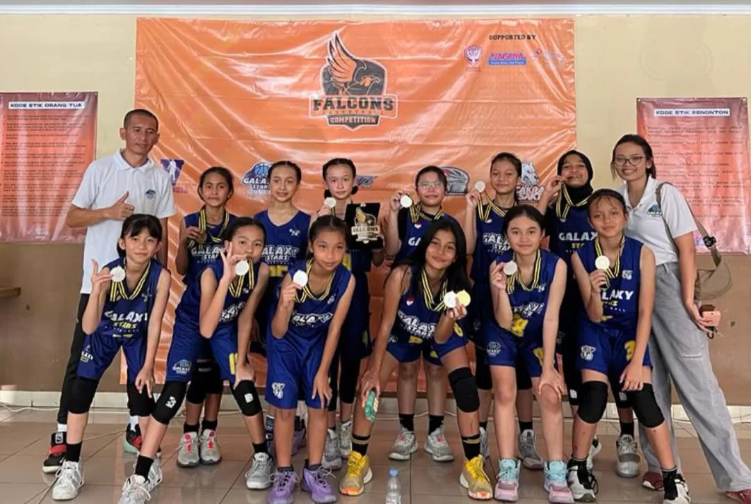 Tim Basket Putra Dan Putri Galaxy Stars Bogor Berhasil Naik Podium di Turnamen Falcon Cup