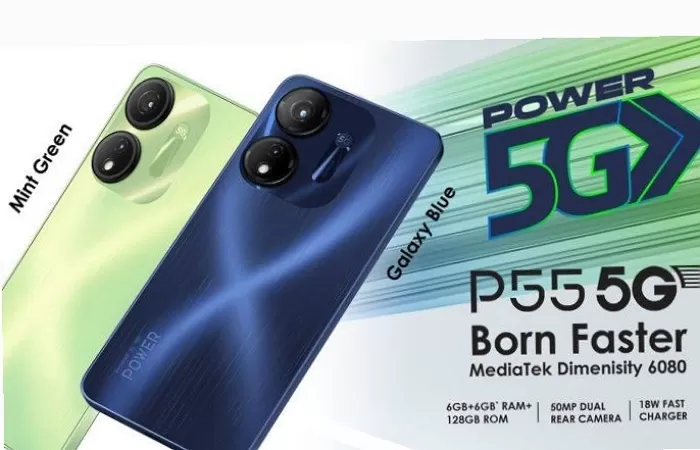 Itel P55 Menjadi HP 5G Termurah Harga Sejutaan di Indonesia Dibekali Kamera Utama 50 MP dan Baterai 5.000mAh