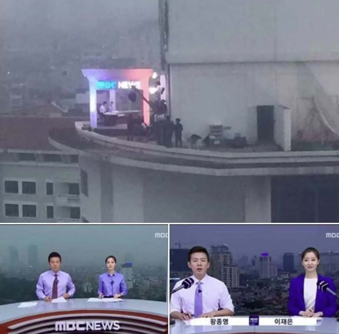 Tak Pakai Green Screen, Channel TV Korea Ini Melakukan Siaran Berita Langsung di Atas Gedung!