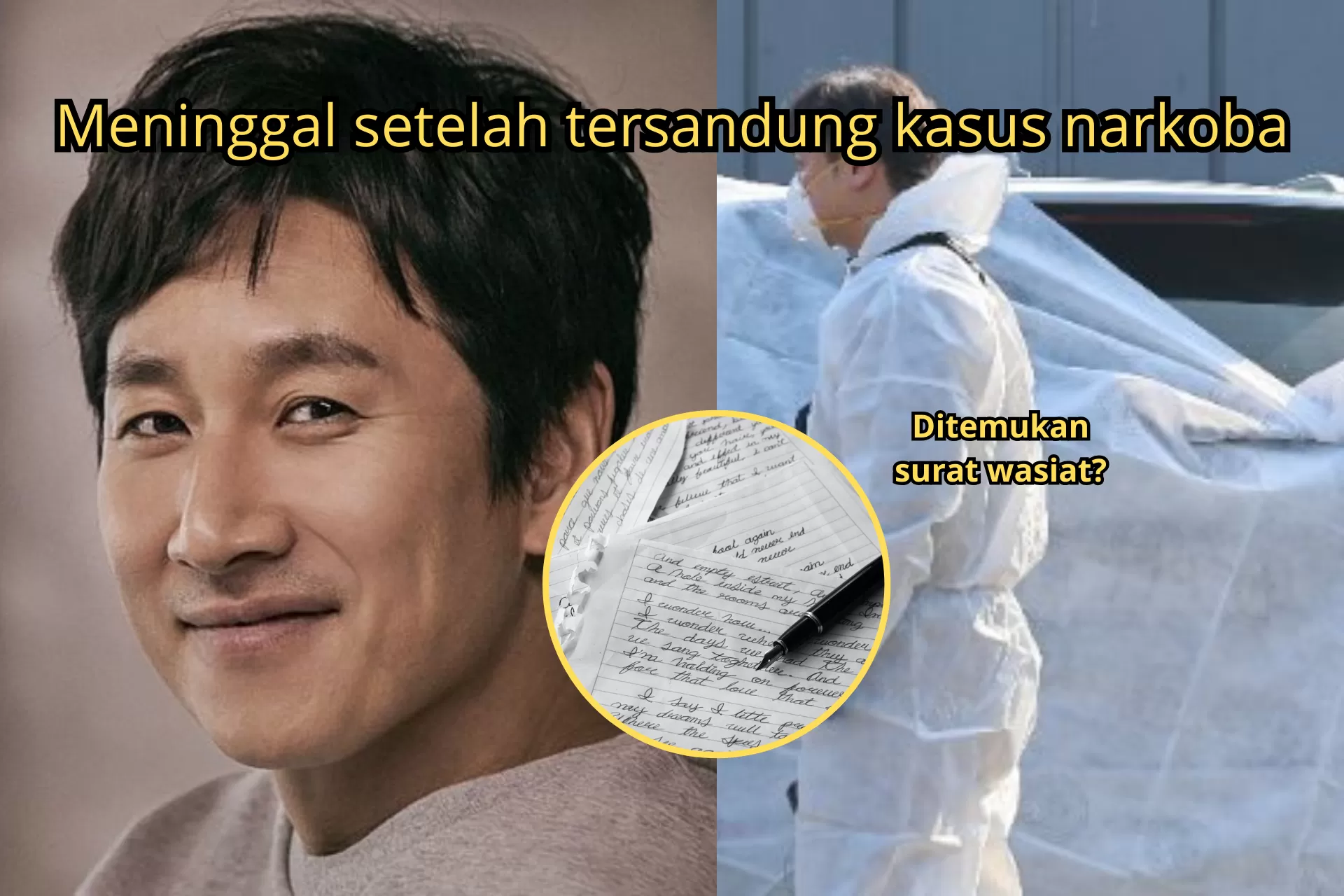 Apa Isi Surat Wasiat Lee Sun Kyun? Aktor Film Parasite Itu Sempat Dilaporkan Istrinya ke Polisi?