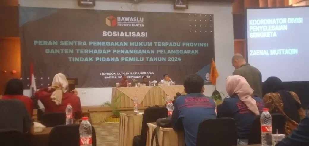Bawaslu Banten Gelar Sosialisasi Penegakkan Hukum Terpadu, Ini Penjelasannya