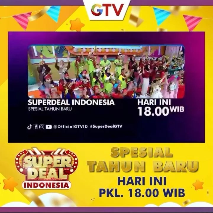Jadwal Acara GTV Hari Ini Jumat 5 Januari 2023, Jangan Lewatkan Buletin iNews Pagi, Super Deal Indonesia