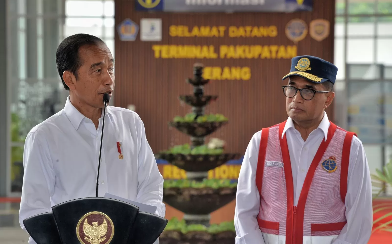 Presiden RI Resmikan Terminal Penumpang Tipe A Pakupatan Serang, Banten