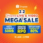 Menjelajahi Pengalaman Belanja Baru Lewat Live Stream maupun Video Kreasi untuk Penuhi Kebutuhan Awal Tahun di 2.2 Shopee Live & Video Mega Sale