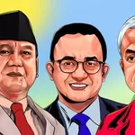 Survei Terbaru Indikator: Prabowo-Gibran Stagnan, AMIN Naik, Ganjar-Mahfud Turun