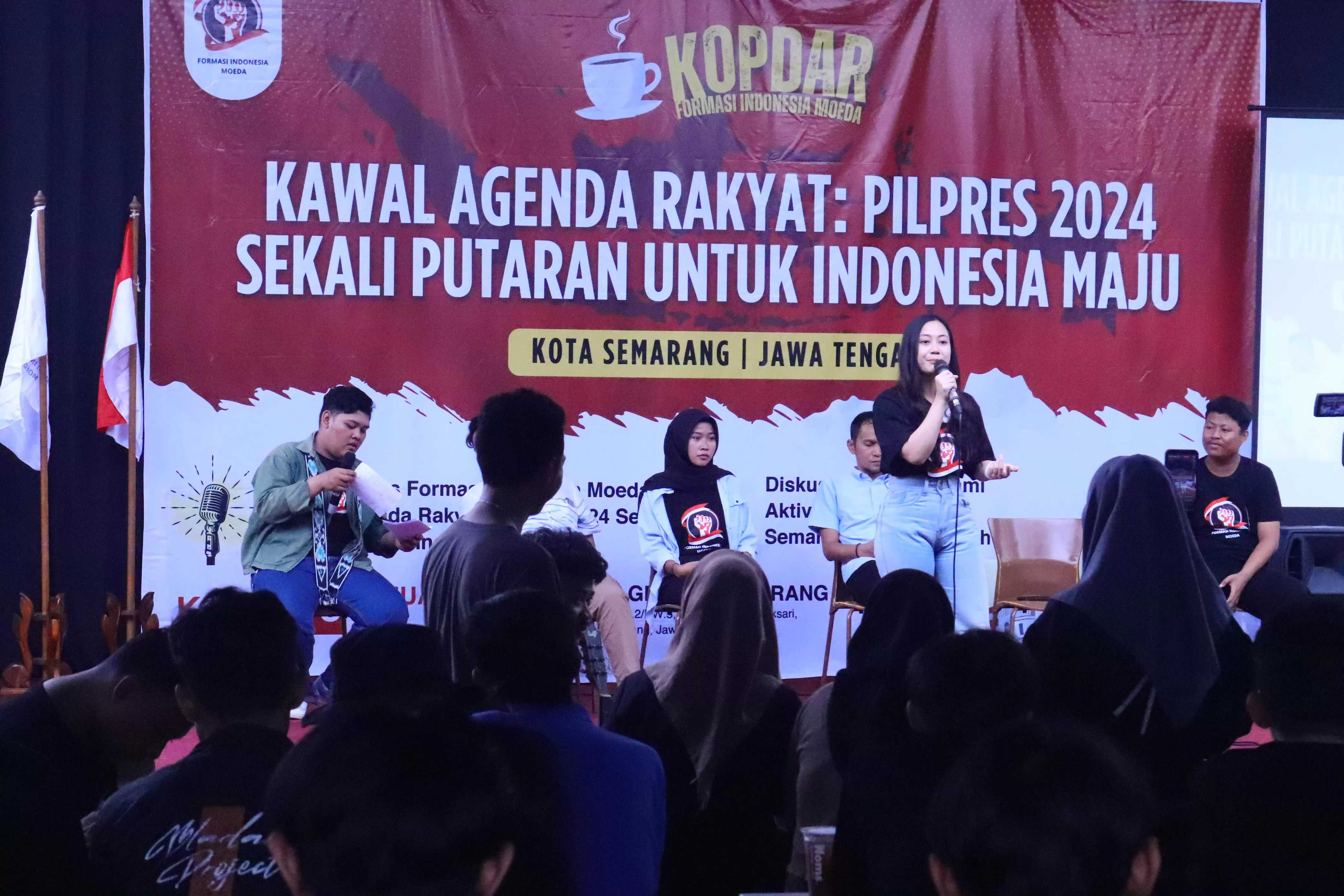 Kopdar Aktivis Mahasiswa di Semarang, Setuju Pilpres Sekali Putaran, Prabowo - Gibran Representasi Anak Muda