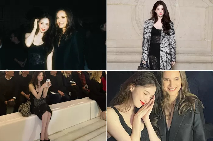 Momen Han So Hee Bertemu Natalie Portman di DIOR Fashion Show, Lihat Gayanya yang Manis dan Anggun