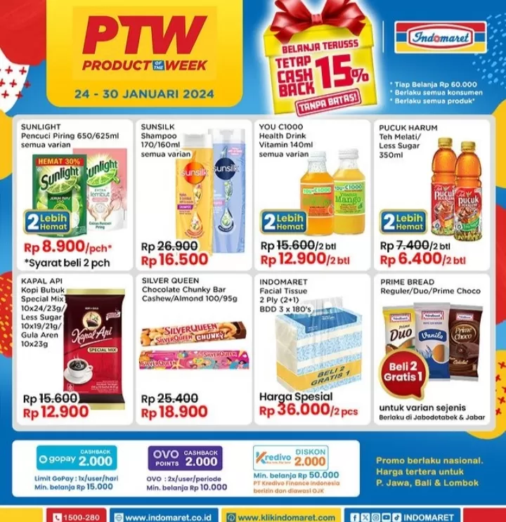 Promo Indomaret PTW 24-30 Januari 2024: Shampoo Sunsilk Rp 26.900 Jadi Rp 16.500