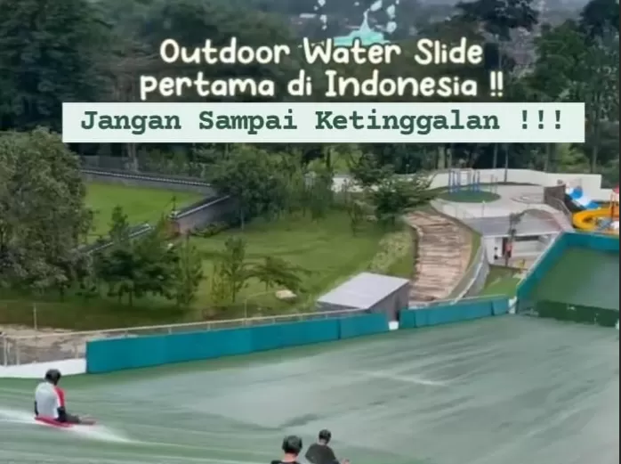 Destinasi Wisata Outdoor Water Slide Pertama di Indonesia, Ternyata Ada di Jawa Timur, Lokasinya Ada di...