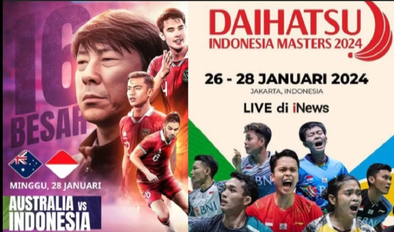 Jadwal Acara iNews TV Hari Ini, Minggu 28 Januari 2024: Saksikan Live AFC Asian Cup 2023 Indonesia vs Australia dan Final Indonesia Masters