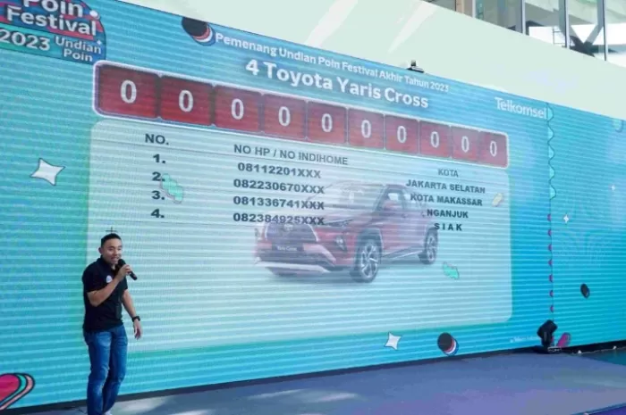 Puncak Acara Poin Festival 2023 Digelar, Telkomsel Bagi-bagi Hadiah Mobil hingga Motor Lewat Undian untuk Pelanggan Setia