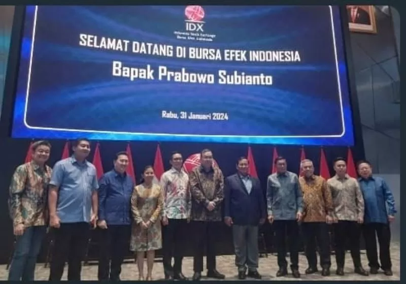 Prabowo didampingi konglomerat Garibaldi Thohir, Peter Tanuri dan Maruarar Sirait Kunjungi BEI. Ada apa?