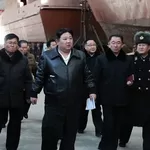 Tingkatkan Persiapan Perang, Kim Jong Un Inspeksi Kapal Perang Milik Korut