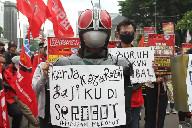 Dilarang Bawa Senjata Api, 3.412 Personel TNI-Polri Amankan Demo Buruh Hari ini
