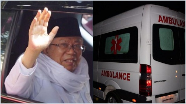 CBA Soroti Wapres Ma'ruf Amin Beli Mobil Ambulan Jelang Akhir Masa Jabatan