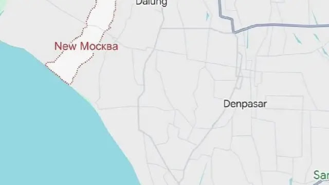 Nama New Moscow Muncul di Peta Wilayah Canggu Bali, Warganet: Bali Telah Dijajah Rusia
