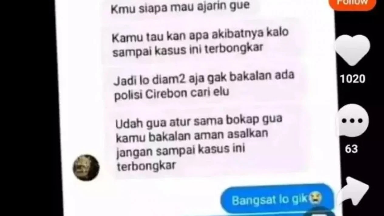 Isi Chat Diduga Pelaku dan DPO Pembunuhan Vina Cirebon Terkuak, 'Sudah Gue Atur Sama Bokap'